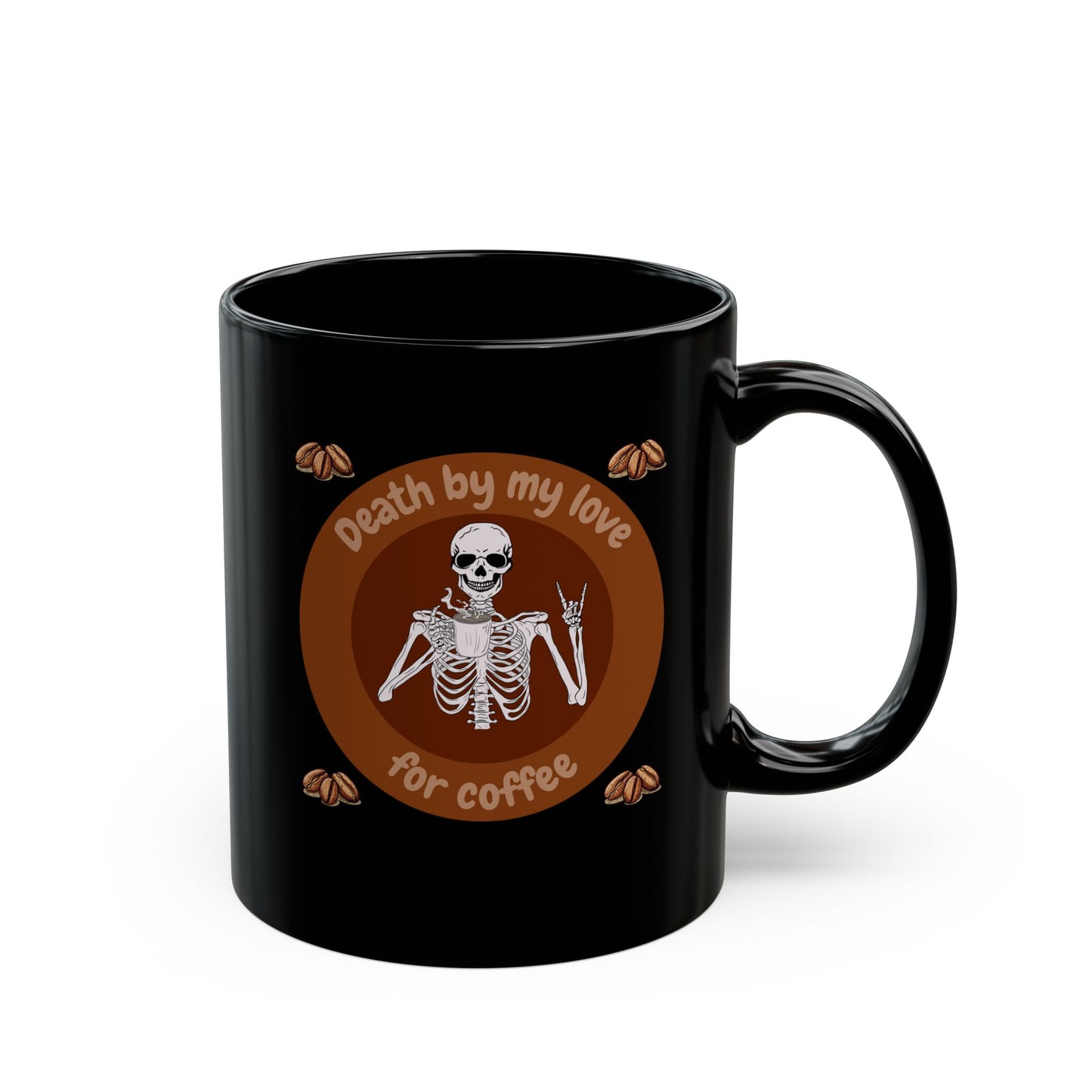 Coffee Lover's Skeleton Mug - Death by My Love for Coffee