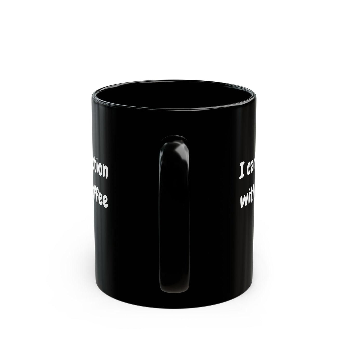 Coffee Lover's Black Mug - "I Can't Function Without Coffee" - Perfect Gift for Caffeine Enthusiasts