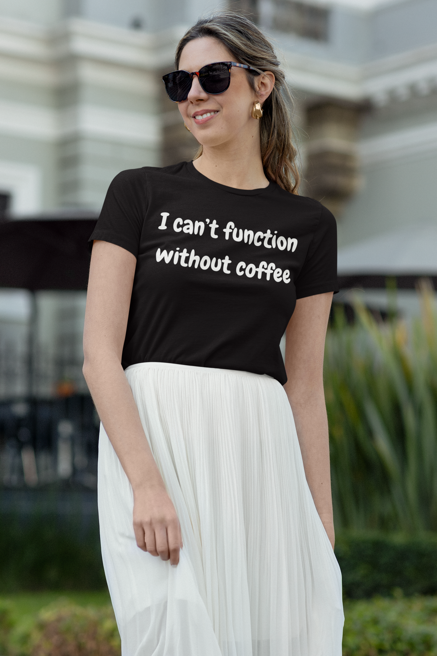 Coffee Lover Unisex Jersey Tee - "I Can't Function Without Coffee"