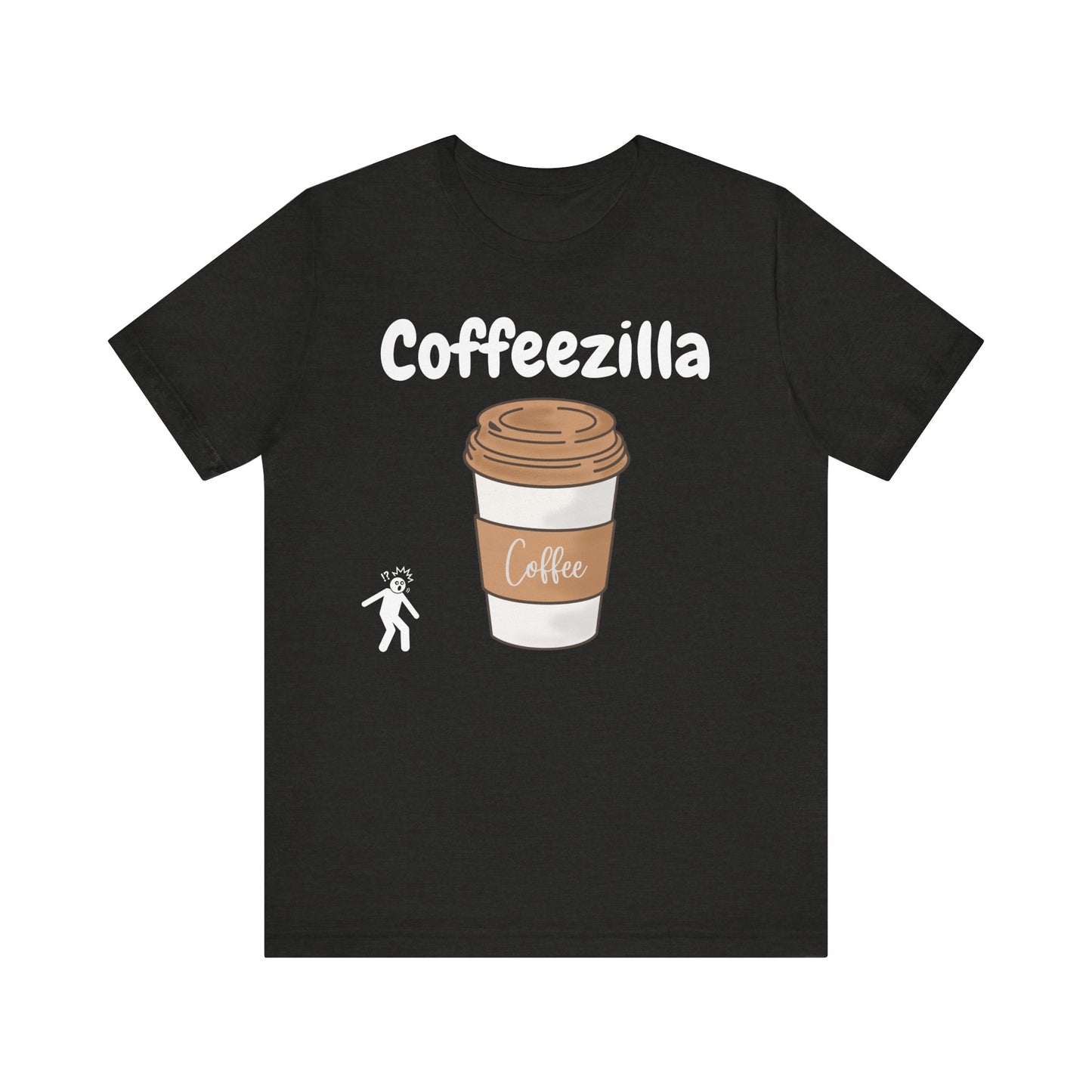 Coffeezilla Graphic Tee - Unisex Short Sleeve Jersey Shirt for Coffee Lovers