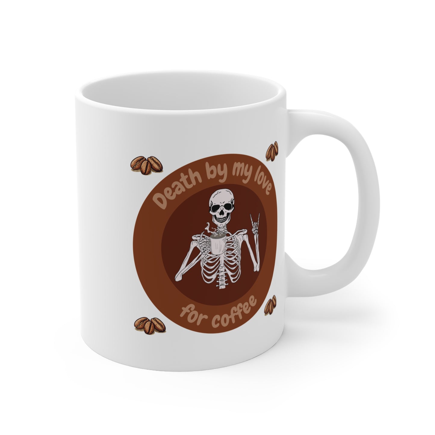 Rockin' Coffee Skeleton Mug - 11oz