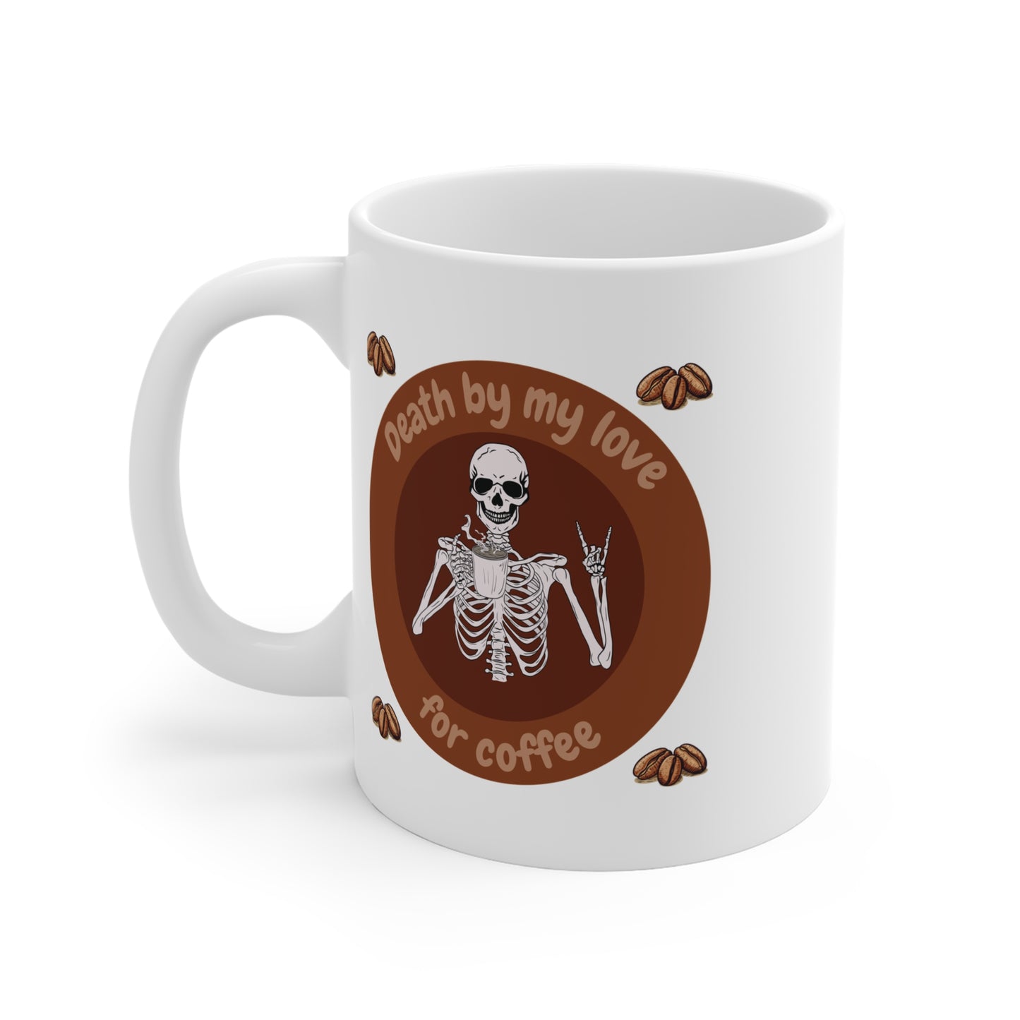 Rockin' Coffee Skeleton Mug - 11oz