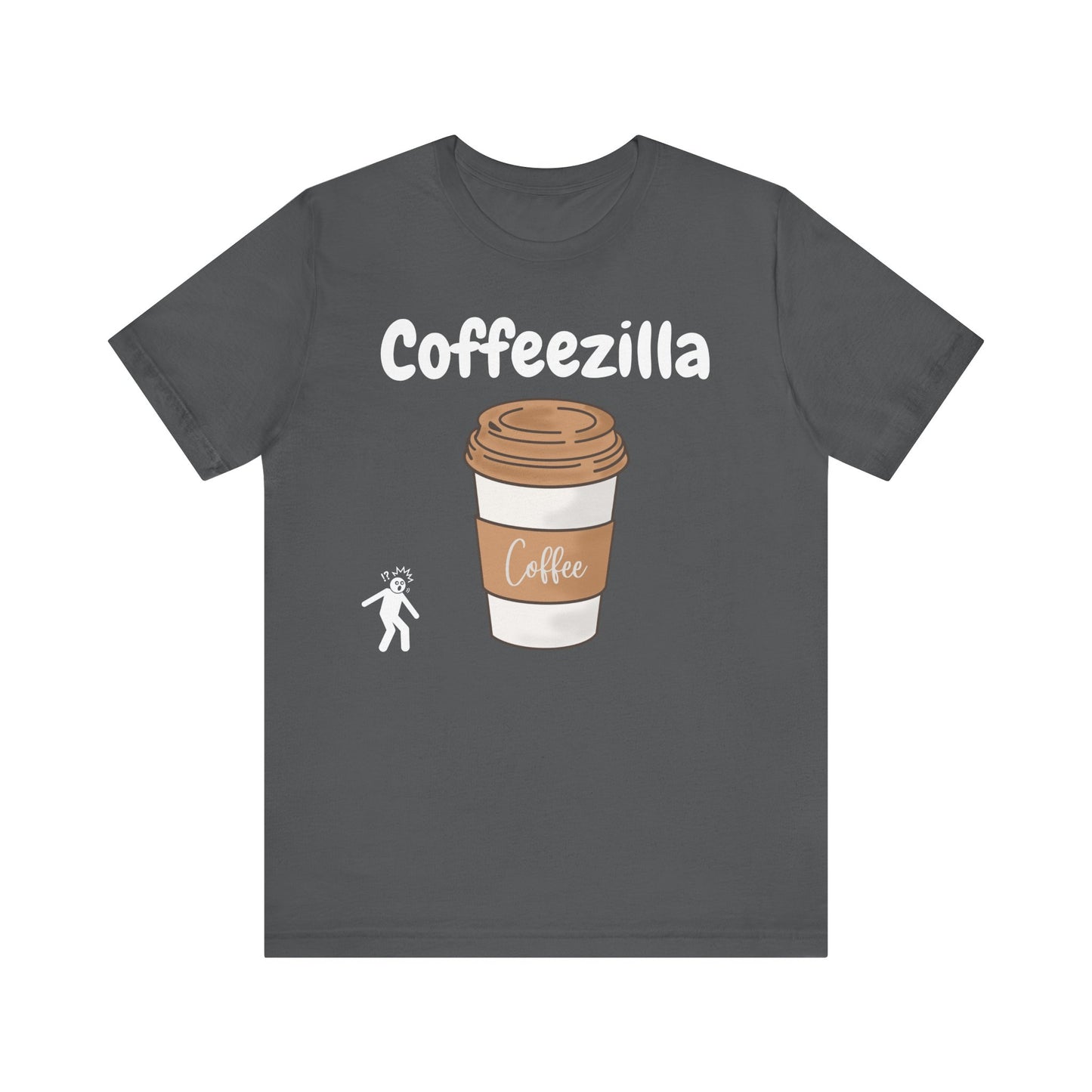 Coffeezilla Graphic Tee - Unisex Short Sleeve Jersey Shirt for Coffee Lovers
