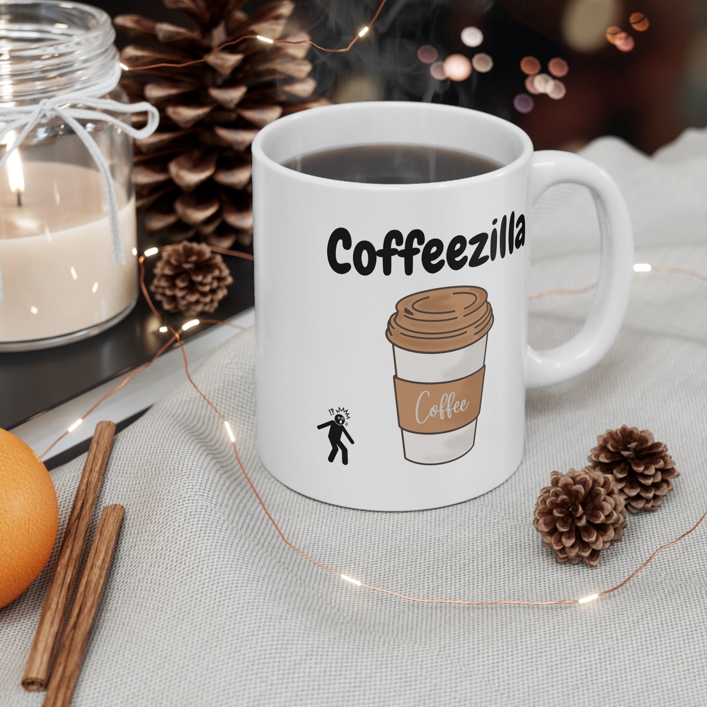 Coffeezilla Fun Mug - 11oz for Coffee Lovers