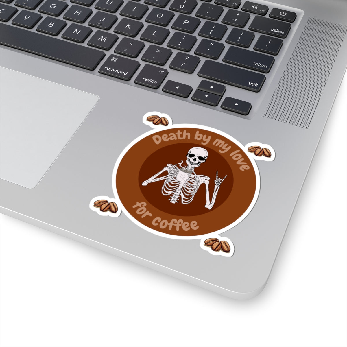 Coffee-Love Skeleton Stickers