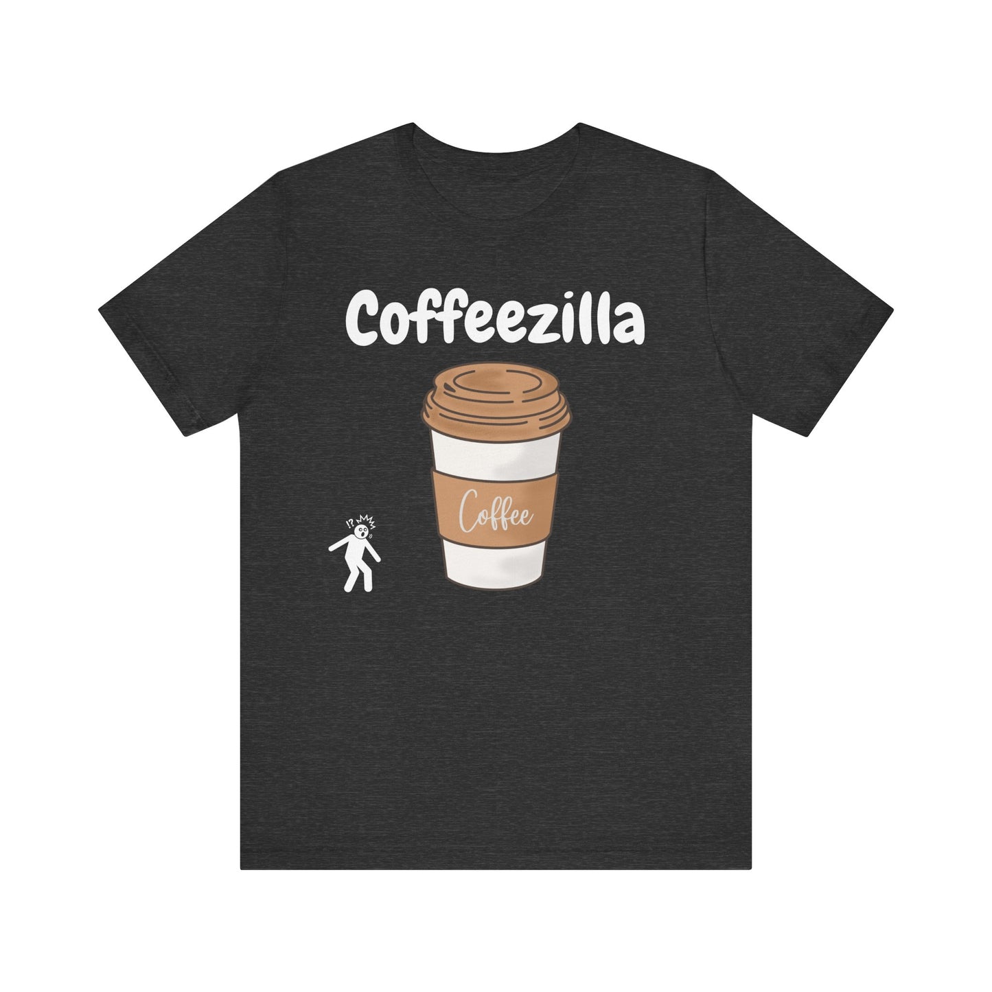 Coffeezilla Graphic Tee - Unisex Short Sleeve Jersey Shirt for Coffee Lovers