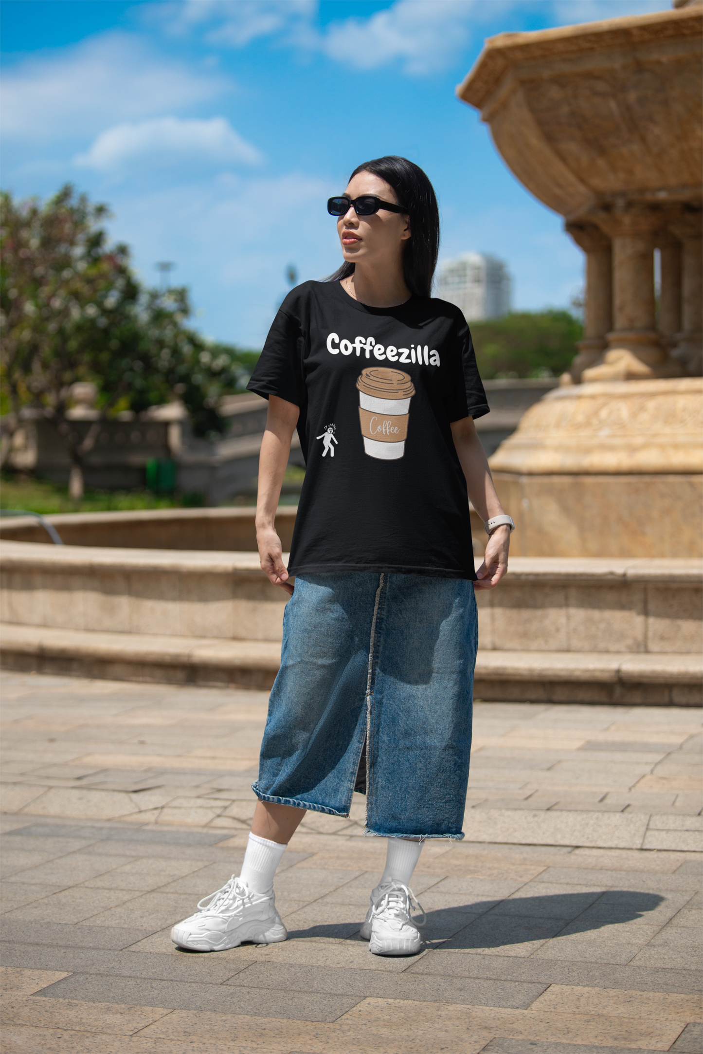 Coffeezilla Graphic Tee - Unisex Short Sleeve Jersey Shirt for Coffee Lovers